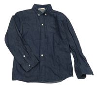 Tmavomodrá riflová košile H&M