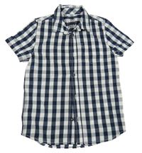 Tmavomodro-bílá kostkovaná košile F&F