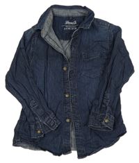 Tmavomodrá lehká riflová košile Denim Co.