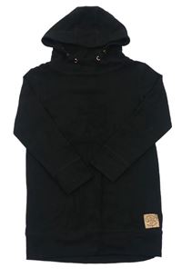 Černé teplákové šaty s kapucí Next