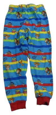 Modro-barevné pruhované pyžamové kalhoty Příběh Hraček zn. Disney