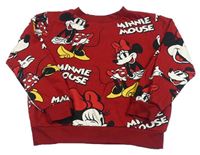 Tmavočervená mikina s Minnie H&M