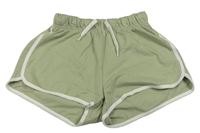 Zelenošedé teplákové kraťasy zn. H&M