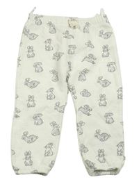 Smetanové tepláky s králíky C&A