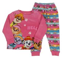 Tmavorůžovo-barevné plyšové pyžamo s Paw Patrol George