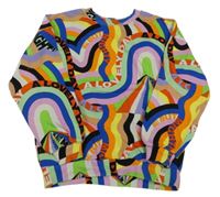 Barevná vzorovaná mikina s nápisy H&M