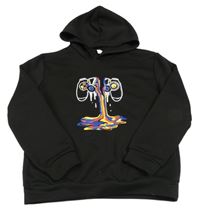 Černá mikina s ovladačem a kapucí Shein