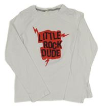 Bílé triko s nápisem