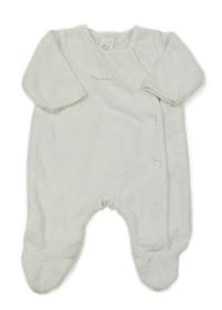 Bílý sametový overal s mraky C&A