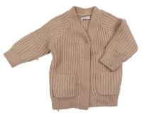 Pudrový vlněný cardigan Reserved