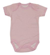 Růžovo-bílé kostkované body Early Days