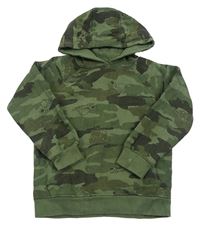 Khaki army mikina s kapucí M&Co.