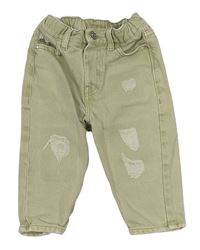 Světlezelené rifle s prošoupáním River Island