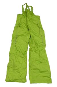 Neonově zelené šusťákové laclové oteplovačky Impidimpi