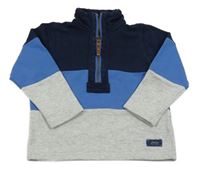 Tmaovmodro-modro-šedá mikina Joules