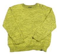 Zeleno-černý melírovaný svetr Next