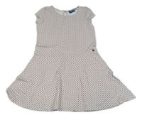 Světlemodro-červené vzorované bavlněné šaty Tom Tailor