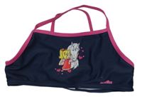 Tmavomodrá plavková lambáda s obrázkem 