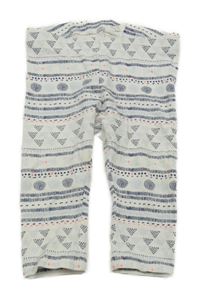 Bílo-modré vzorované legíny H&M