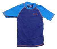 Tmavomodro-azurové UV tričko Mountain Warehouse