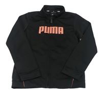 Černá propínací sportovní mikina s logem Puma