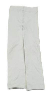 Bílé punčocháčové zateplené legíny 