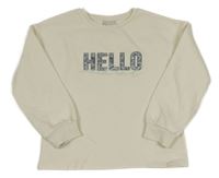 Smetanová mikina s nápisem Matalan