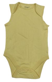 Žluté žebrované body Primark