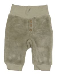 Béžové plyšové tepláky Topomini