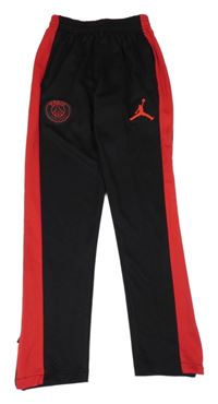 Černo-červené sportovní tepláky s výšivkami Jordan Air
