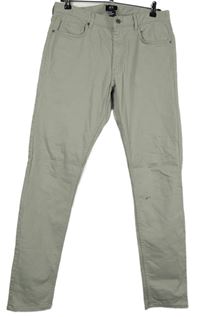 Pánské béžové skinny rifle H&M vel. 33