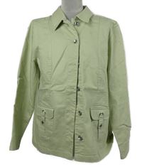 Dámská světlezelená rilflová bunda Damart 