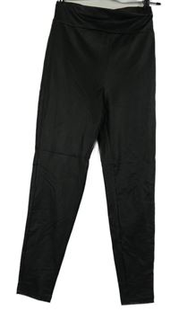 Dámské černé potažené legíny Shein 