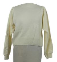 Dámský smetanový crop svetr Topshop