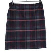 Dámská tmavomodro-růžová kostkovaná sukně M&S