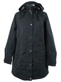 Dámská tmavomodrá šusťáková jarní parka s kapucí C&A