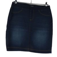 Dámská tmavomodrá elastická riflová sukně Tchibo 