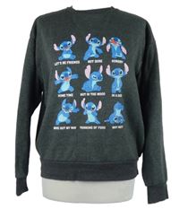 Dámská tmavošedá mikina se Stitchem Disney