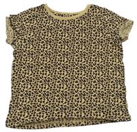 Béžové tričko s leopardím vzorem zn. Next