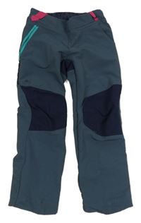 Tmavomodré softshellové kalhoty Decathlon