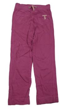 Fuchsiové tepláky s kapsami Vertbaudet