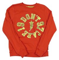 Červená mikina s nápisem Vingino