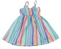 Barevné pruhované šaty 