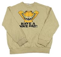 Béžová mikina s Garfieldem H&M