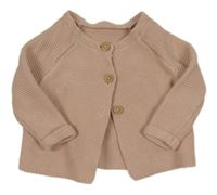 Světlerůžový propínací svetr George