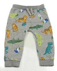 Šedé tepláky se zvířátky F&F