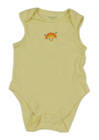 Žluté strukturované body s duhou Primark 