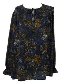 Dámská barevná vzorovaná halenka se zavazováním C&A