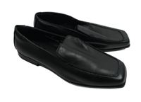 Dámské černé koženkové mokasíny M&S vel. 39