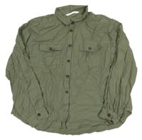 Khaki oversize halenka H&M